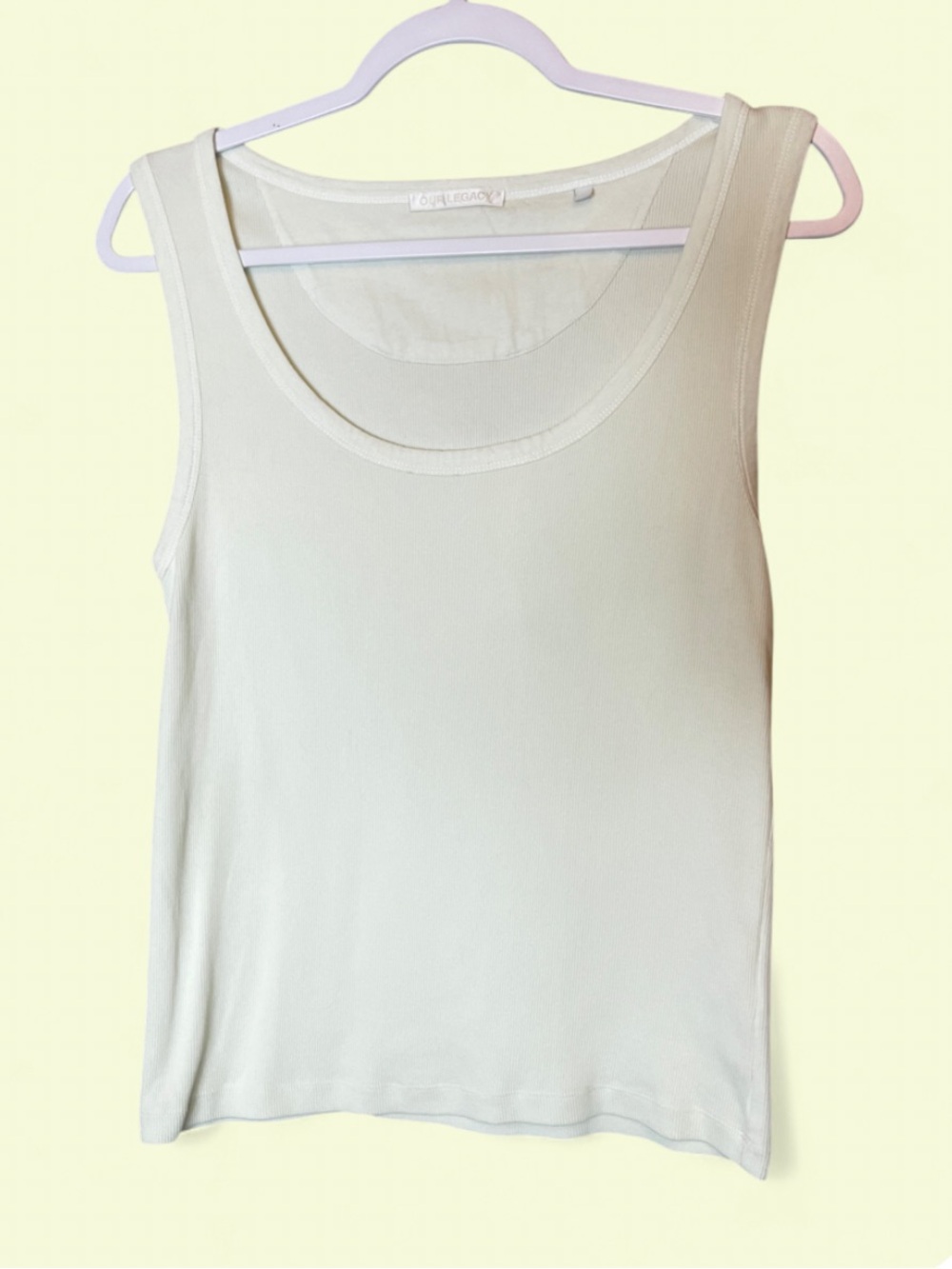 OUR LEGACY Translucent White Compact Rib Tank Top Size 40/US M